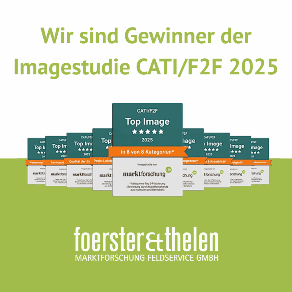 Gewinner Imagestudie 2025 Foerster & Thelen Marktforschung Feldservice